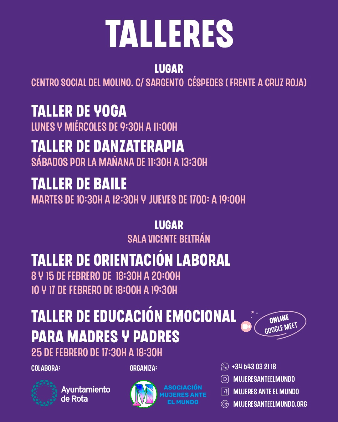 220124 talleres mujeres ante el mundo