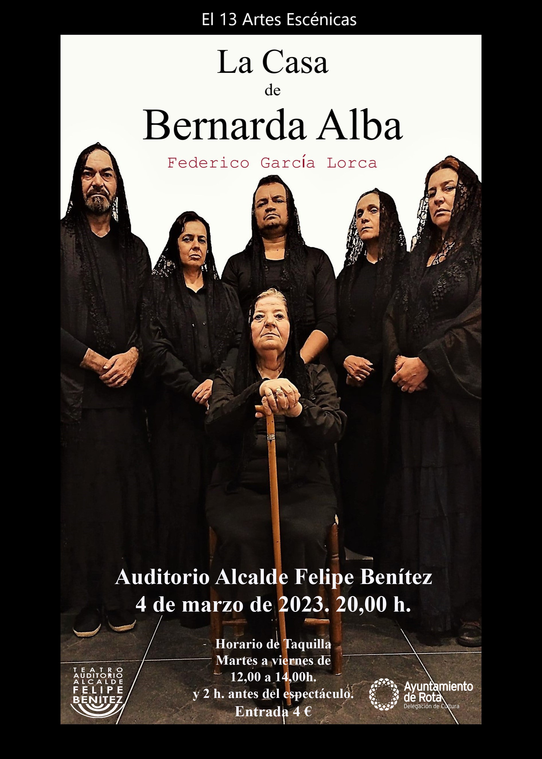 230214 CARTEL TEATRO LA CASA DE BERNARDA ALBA