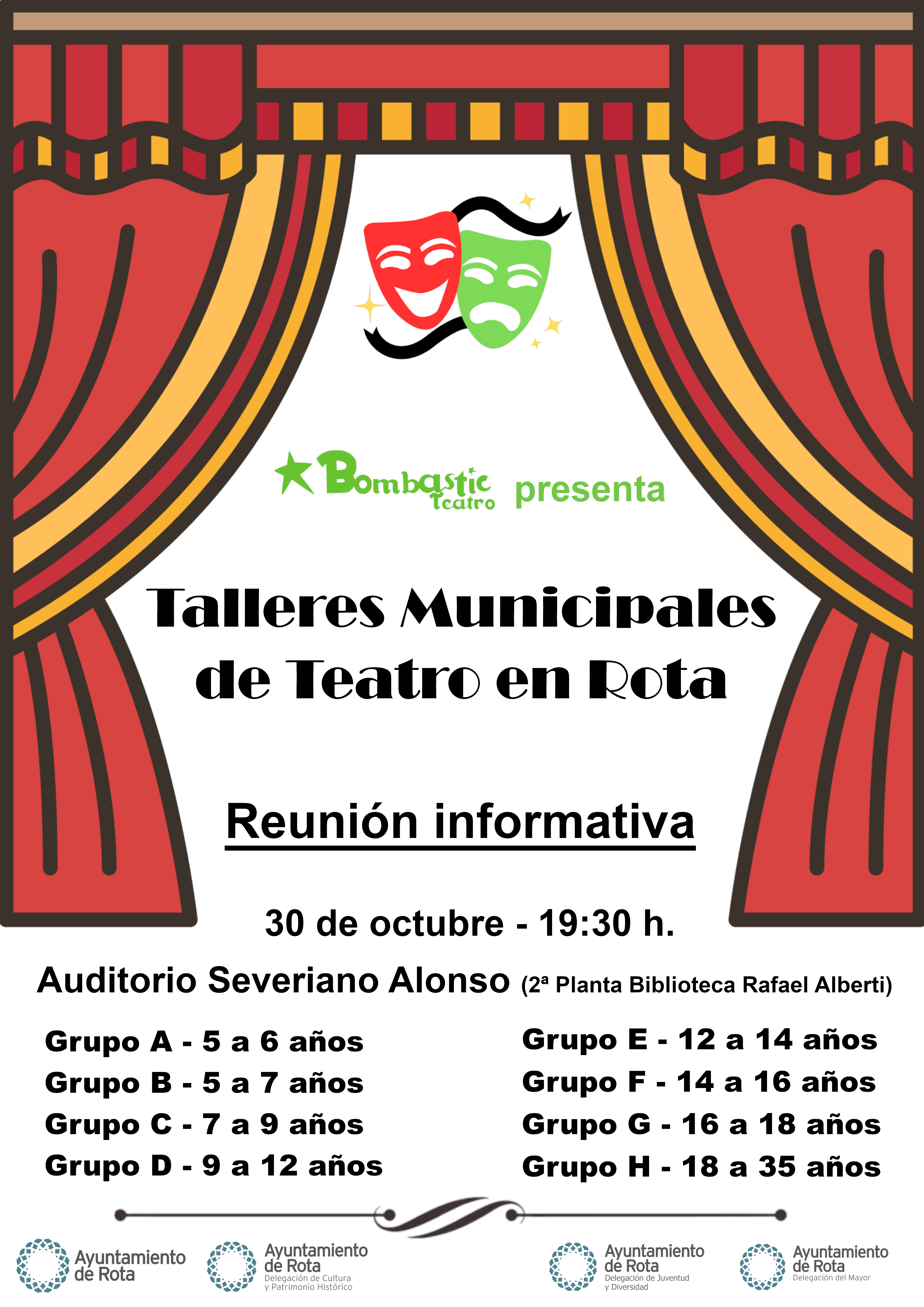 231028 CARTEL TALLERES DE TEATRO MUNICIPALES