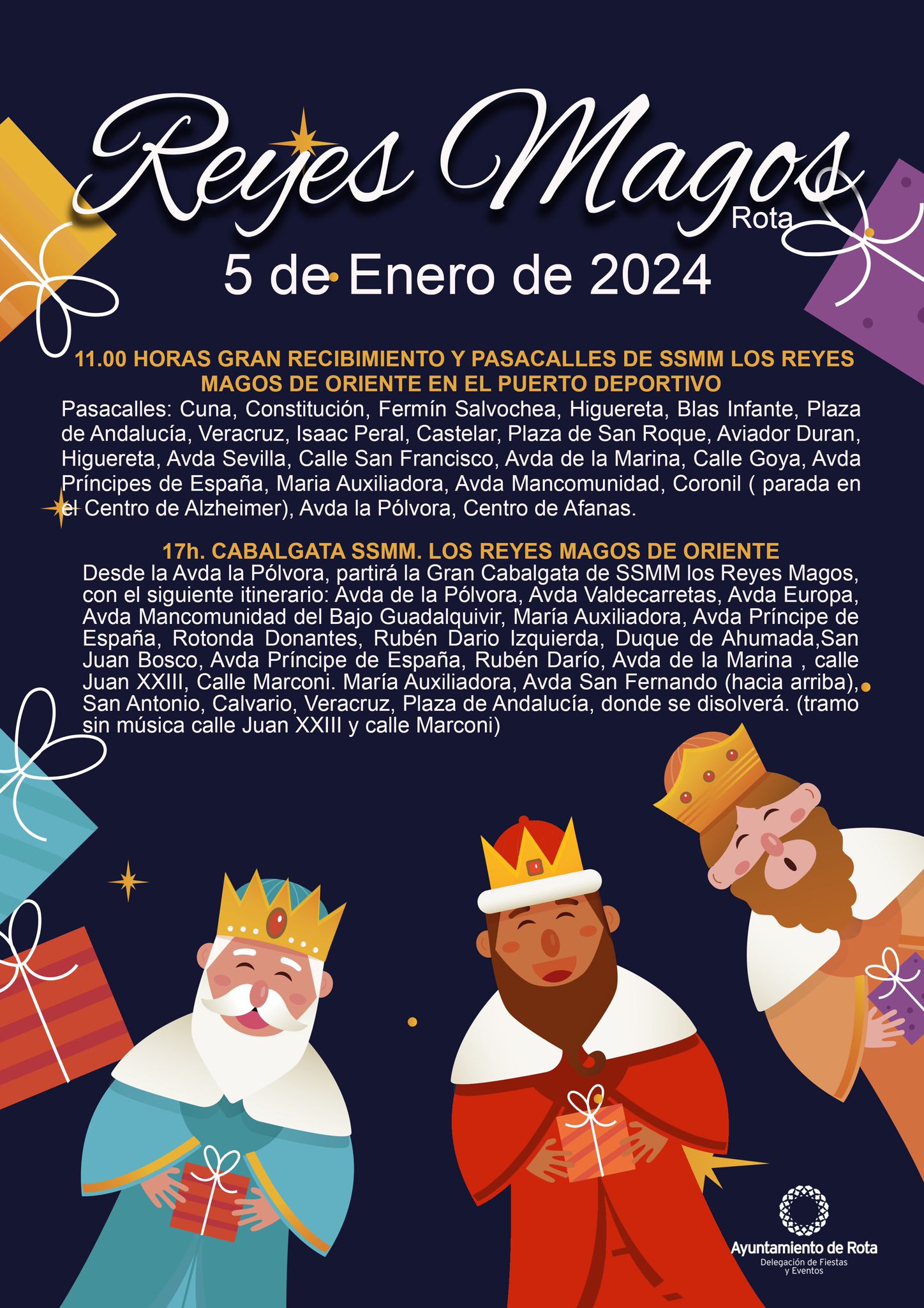 240104 cartel reyes magos itinerario