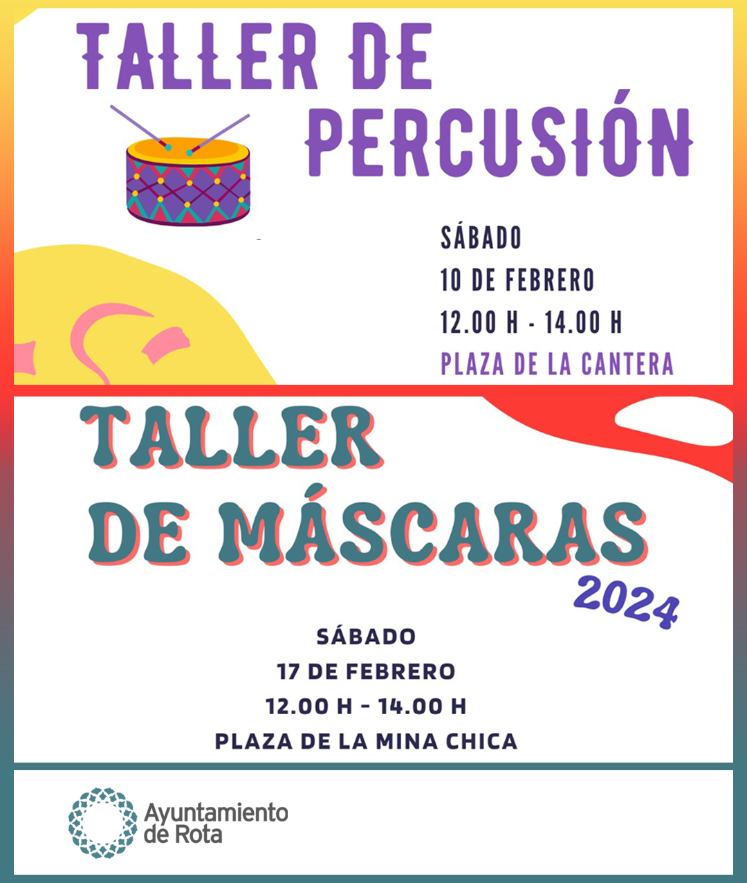 240201 taller de percusion y de mascaras 2024