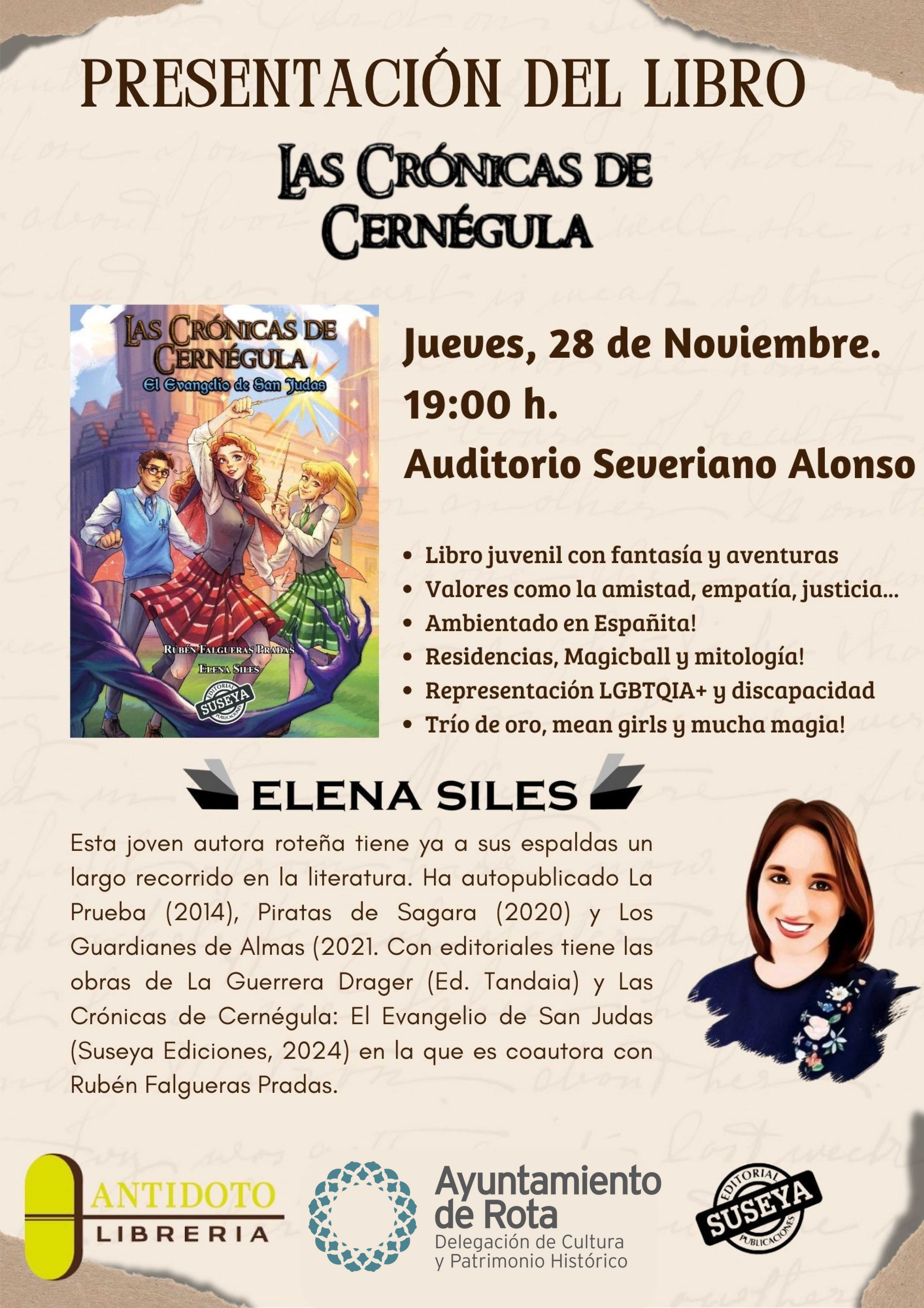 241125 cartel ELENA SILES PRESENTACIN LIBRO 28 nov